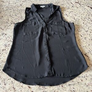 Express Black Sleeveless Blouse